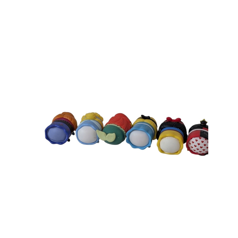 Disney Princess Tsum Tsum Vinyl Figure Lot of 6 Anna Ariel Snow White Evil Queen - Picture 2 of 8